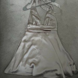 Garage Halter Mini Formal Dress